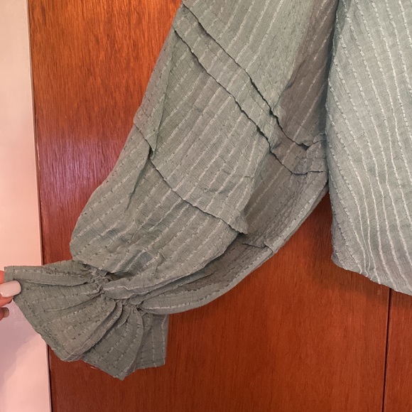 Out Of Town Top in Blue Jade Free People Color:Blue Jade - Picture 3 of 10